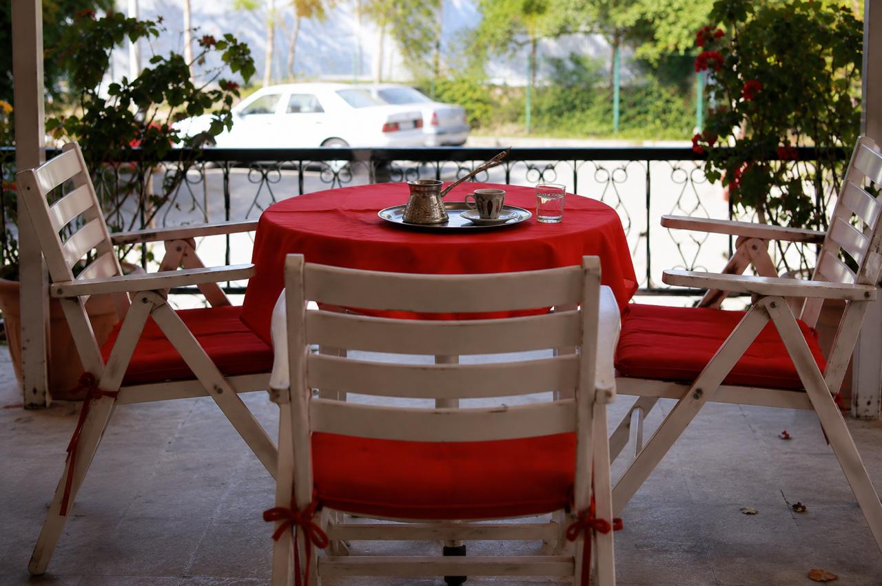 Peace Hotel terrace with mountain views
